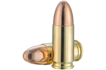 Image of Norma Range and Training 9 mm 115 Grain Full Metal Jacket Brass Cased Pistol Ammo, 50 Rounds, 801909410