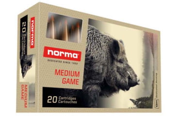 Image of Norma TIPSTRIKE Varmint .22-250 Remington 55gr Brass Cased Centerfire Rifle Ammo, 20 Rounds, 20157372