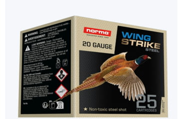 Image of Norma WingStrike 20 Gauge 1 1/8oz 2.75 inch Shotgun Ammo, #5, 25 Rounds, 1196053250