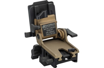 Image of Norotos LoSto Helmet Mount, Push Button, PVS 7/14 &amp; PVS 15/18/21/31, Coyote Brown, One Size, 1960010CB-4