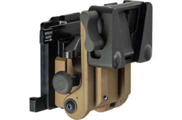 Image of Norotos LoSto Helmet Mount, Push Button w/ Breakaway, PVS-15/18/21/31, Coyote Brown, One Size, 1960010CB-2b
