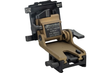 Image of Norotos LoSto Helmet Mount, Push Button w/ Breakaway, PVS-15/18/21/31, Coyote Brown, One Size, 1960010CB-2b