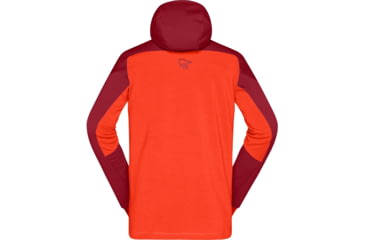 Image of Norrona Trollveggen Powerstretch Pro Zip Hooded Jacket - Mens, Rhubarb, Small, 1623-19-5700-S