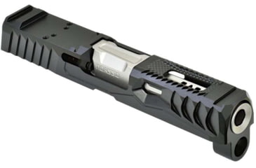 Image of Norsso N320 Reptile KP Compact Bull Barrel Set, Satin Stainless GEO Port, 9 mm Caliber, Black, N320CBB-REP-KP