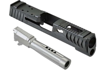 Image of Norsso N365XL Bull Barrel Reptile KP Set, Satin Stainless GEO Port, Black, N365XLBB-REP-KP