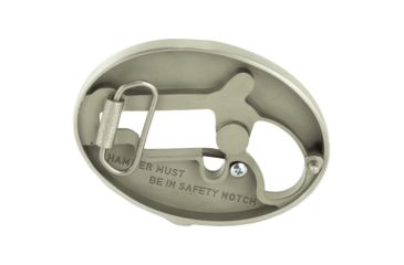 Image of North American Arms 1 1/8 Long Rifle Ova Ornate Belt Buckle w/ Secure Clip Release, Fits Belts 1 Inch to 1 1/2 Inch, Steel, NAABBO-L
