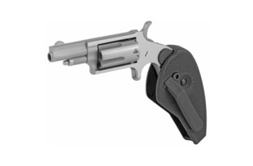 Image of North American Arms Mini Combo Revolver, .22 Long Rifle/.22 Winchester Magnum Rimfire, 1.65in Barrel, Fixed, Stainless Frame, Polymer Grip, 5 Round Cylinder, NAA22MCHG