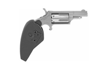 Image of North American Arms Mini Combo Revolver, .22 Long Rifle/.22 Winchester Magnum Rimfire, 1.65in Barrel, Fixed, Stainless Frame, Polymer Grip, 5 Round Cylinder, NAA22MCHG