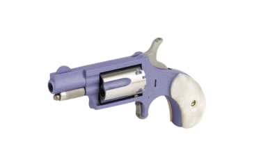 Image of North American Arms Mini Revolver, .22 Long Rifle, 1.12in Barrel, X-Large, Fixed, Purple Frame, Pearl Style Grip, 5 Round Cylinder, NAA-22LR-ORCHID