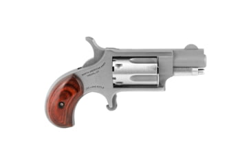 Image of North American Arms Mini Revolver, .22 Long Rifle, 1.12in Barrel, X-Large, Fixed, Stainless Frame, Wood Grip, 5 Round Cylinder, NAA22LR