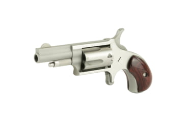 Image of North American Arms Mini Revolver, .22 Long Rifle, 1.65in Barrel, X-Large, Fixed, Stainless Frame, Wood Grip, 5 Round Cylinder, NAA22LLR