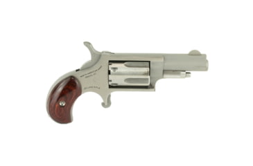 Image of North American Arms Mini Revolver, .22 Long Rifle, 1.65in Barrel, X-Large, Fixed, Stainless Frame, Wood Grip, 5 Round Cylinder, NAA22LLR