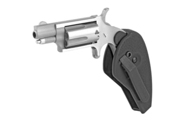 Image of North American Arms Mini Revolver, .22 Winchester Magnum Rimfire, 1.12in Barrel, X-Large, Fixed, Stainless Frame, Polymer Grip, 5 Round Cylinder, NAA22MSHG
