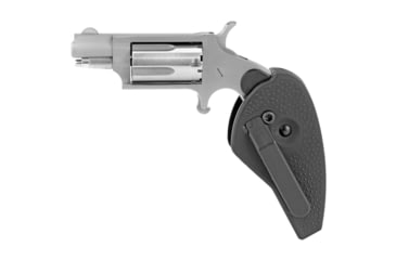Image of North American Arms Mini Revolver, .22 Winchester Magnum Rimfire, 1.12in Barrel, X-Large, Fixed, Stainless Frame, Polymer Grip, 5 Round Cylinder, NAA22MSHG