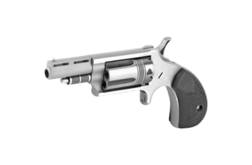 Image of North American Arms Mini WASP Revolver, .22 Winchester Magnum Rimfire, 1.65in Barrel, X-Large, Fixed, Stainless Frame, Rubber Grip, 5 Round Cylinder, NAA22MTW