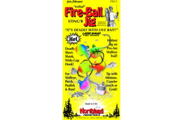 Image of Northland Fire-Ball Jig 1/4 Oz, 6/Cd Neon Assorted, FB4-6-99T