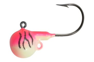 Image of Northland Fire Ball Jig 1/8 oz, Number 1/0 Hook, UV Pink Tiger, 5 card, FB3-5-26