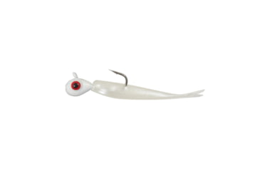 Image of Northland Fishing Tackle Rigged Tungsten Mini Smelt Jig, Glo White, 1/16 oz, NL-TMSR10-13