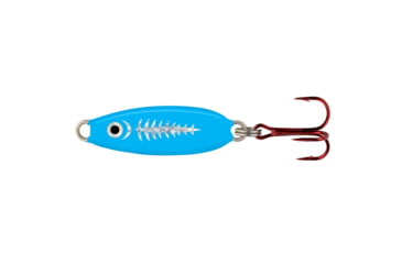 Image of Northland Forage Minnow Spoon, 1/Card, 1/32Oz, #14 Hook Super Glo Exo Blue, FMS1-513