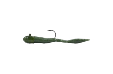 Image of Northland Mimic Minnow Limber Leech, 3/8oz, 4in, Number 3/0Hk 6/Strip, Green Pumpkin, MMLL5-6-40