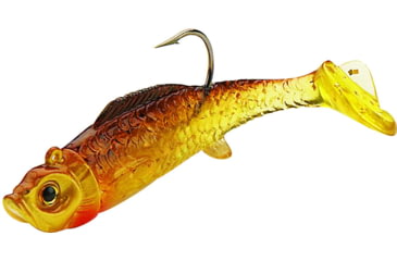 Image of Northland Mimic Minnow Shad Swimbait, 1 7/8in, 1/16 oz, Sz 2 Hook, Gold Shiner, Strip Card, MM2-6-12