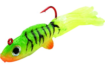 Image of Northland Slurpies Small Fry Jig, 1 1/2in, 1/32 oz, Sz 6 Hook Glow Perch, 1/Pack, ST1P-26