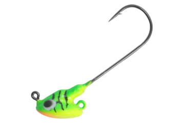 Image of Northland Stand Up Fire Ball Long Shank Jig, 1/4 oz, Number 2/0 Long Shank Hook, Firetiger, 3 Card, FBSLS4-3-22