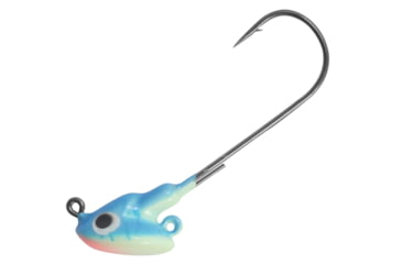 Image of Northland Stand Up Fire Ball Long Shank Jig, 1/4 oz Number 2/0 Long Shank Hook, UV Moonlight Glo, 3 Card, FBSLS4-3-1325