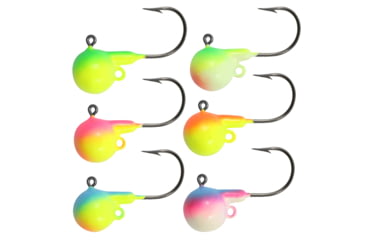Image of Northland Sting'n Fire-Ball Jig 1/16 Oz, 1/0 Hk Assorted Two Tone 6/Cd, NL-FB2-6-99T