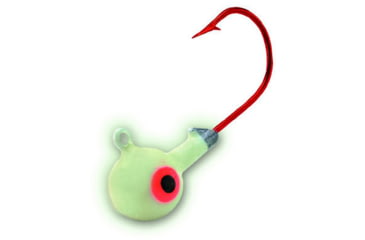 Image of Northland Super-Glo Jig 1/4 Oz, 2/0 Red Hook, 4/Cd Super-Glo Luminescent, GB4-4-13