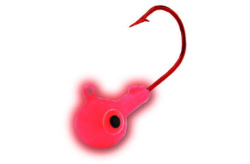 Image of Northland Super-Glo Jig 1/4 Oz, 2/0 Red Hook, 4/Cd Super-Glo Red, GB4-4-9