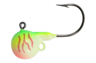 Image of Northland Uv Fire-Ball Jig 3/8 Oz, #2/0 Hk Uv Bleeding Melon 4/Cd, NL-FB5-4-1319