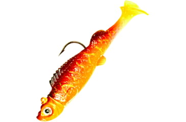 Image of Northland UV Mimic Minnow Swimbait, 2 1/8in, 1/8 oz, Sz 1 Hook, Tech Tiger, Strip Card, MMUV3-6-38
