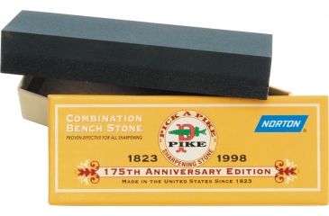 Image of Norton Pike Crystolon 175th Anniversary Stone, 1in. x 2in. x 6in. NTJB6