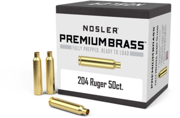 Image of Nosler 10056 Centerfire Rifle 204 Ruger Brass 50 Per Box