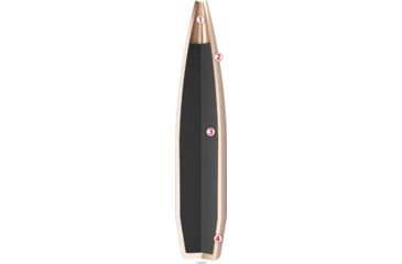 Image of Nosler 53080 Custom Competition 22 Caliber .224 80 GR Hollow Point Boat Tail H