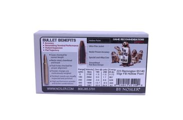 Image of Nosler 223 Rem 55gr FBHP /20 65140