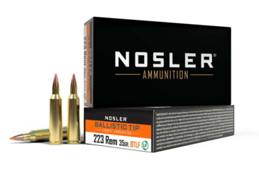 Image of Nosler .223 Remington, Ballistic Tip , 35 grain, Brass Cased, 20 Rounds, 61042