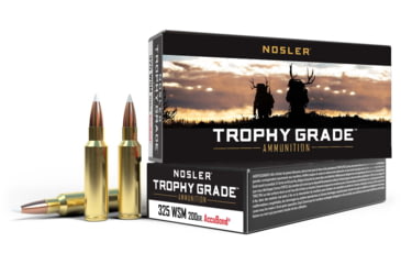 Image of Nosler .325 Winchester Short Magnum, AccuBond , 200 grain, Brass Cased, 20 Rounds, 60077