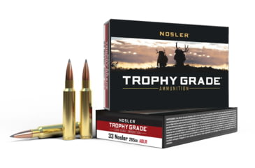 Image of Nosler .33 Nosler, Long Range AccuBond , 265 grain, Brass Cased, 20 Rounds, 60099