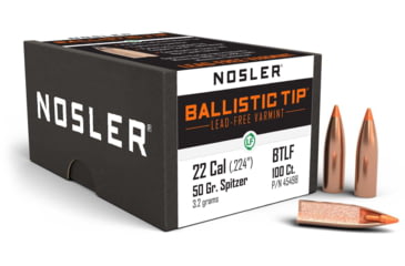 Image of Nosler 45498 Ballistic Tip Varmint 22 Caliber .224 50 Gr Ballistic Tip Varmint 1