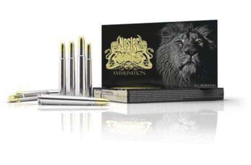 Image of Nosler .470 Nitro Express, Solid , 500 grain, Nickle Plated Cased, 10 Rounds, 40632