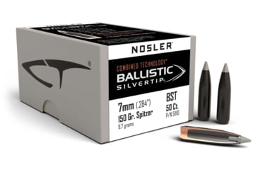 Image of Nosler 51110 Ballistic Silvertip 7mm .284 150 GR Spitzer Point 50 Box
