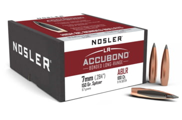 Image of Nosler 58734 AccuBond Long Range 7mm .284 150 GR Spitzer Point 100 Box