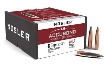 Image of Nosler 58922 AccuBond Long Range 6.5mm .264 142 GR Spitzer Point 100 Box