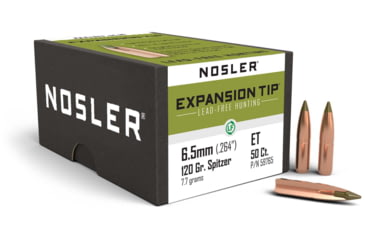 Image of Nosler 59765 E-Tip 6.5mm .264 120 GR Spitzer 50 Box