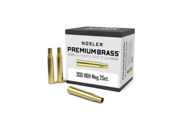 Image of Nosler Bullets Inc. Nosler Unprimed Brass Rifle Cartridge Cases 25/ct .300 H&amp;H, CSNO11800