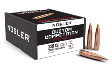 Image of Nosler Custom Competition Rifle Bullet .338 Caliber 300gr HPBT, 100ct, 53515