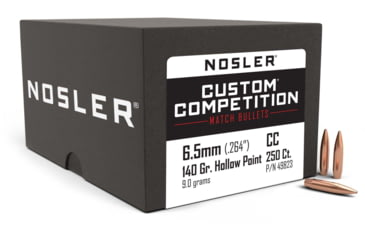 Image of Nosler Custom Competition Rifle Bullet 6.5mm 140gr HPBT, 250ct, 49823