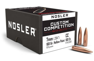 Image of Nosler Custom Competition Rifle Bullet 7mm 168gr HPBT, 100ct, 53418